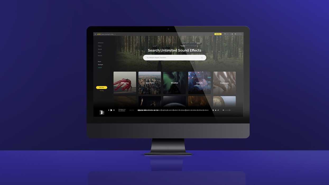 Artlist header