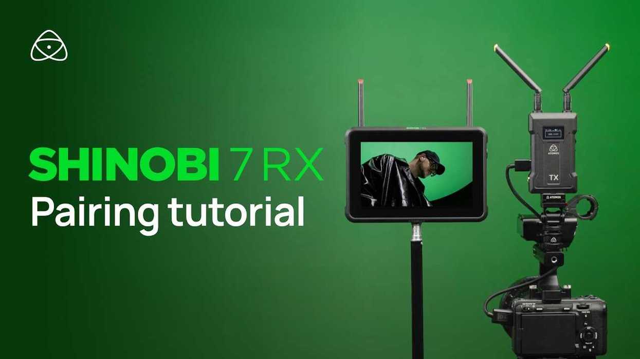 Atomos Shinobi 7 RX Pairing Tutorial