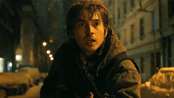 Austin Abrams as Bryan in the 2026 horror film Resident Evil