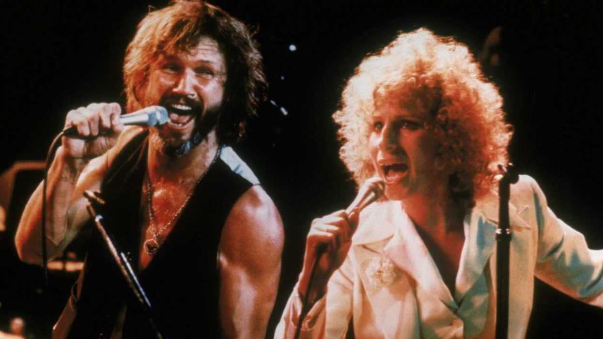 Barbra Streisand as Esther and Kris Kristofferson as John