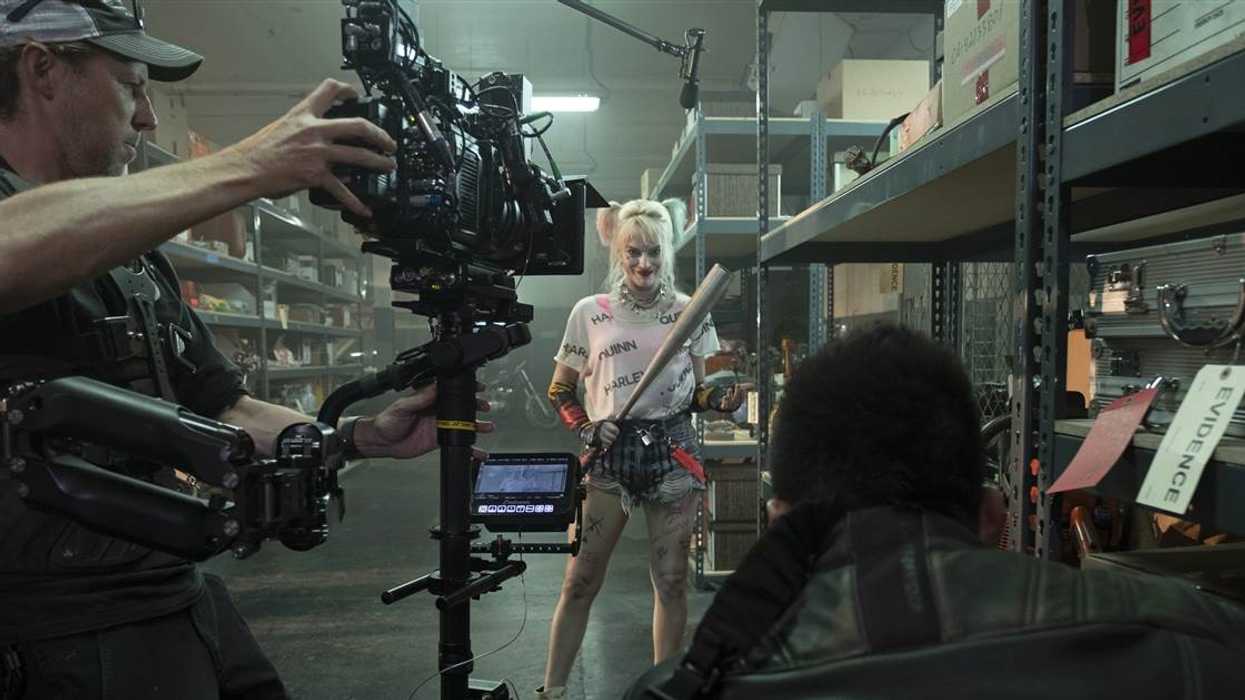 Behind the scenes of Margot Robbie as Harley Quinn in 'Birds of Prey'
