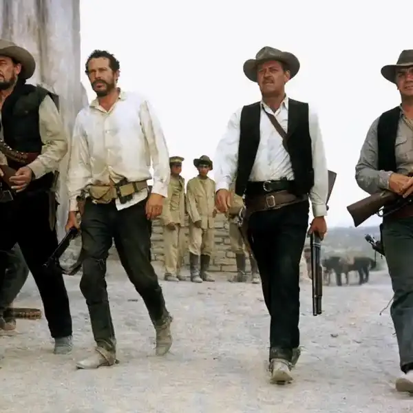 Ben Johnson, Warren Oates, William Holden and Ernest Borgnine in The Wild Bunch
