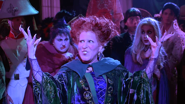 Bette Midler as Winifred Sanderson performing the song "I Put a Spell on You" in Hocus Pocus