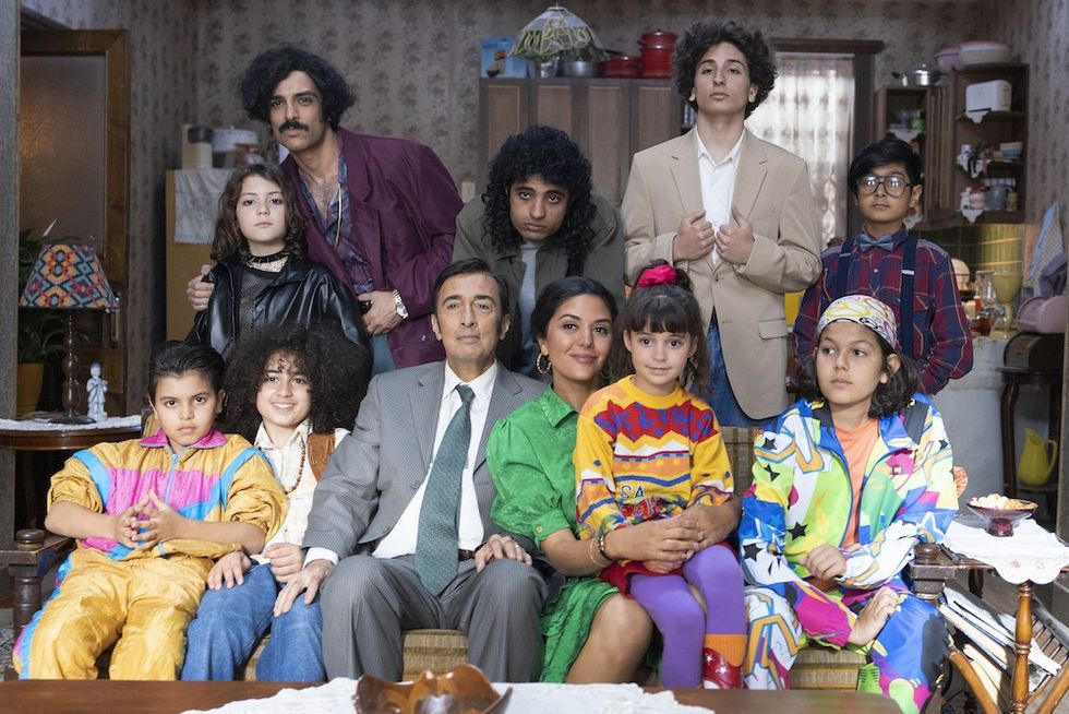 Bijan Daneshmand as ALI REZA, Niousha Noor as SHIRIN, Chiara Stella as YOUNG LEILA in THE PERSIAN VERSION.
