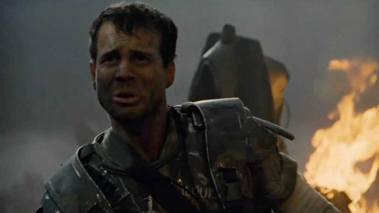 Bill Paxton in a still from Aliens (1986)