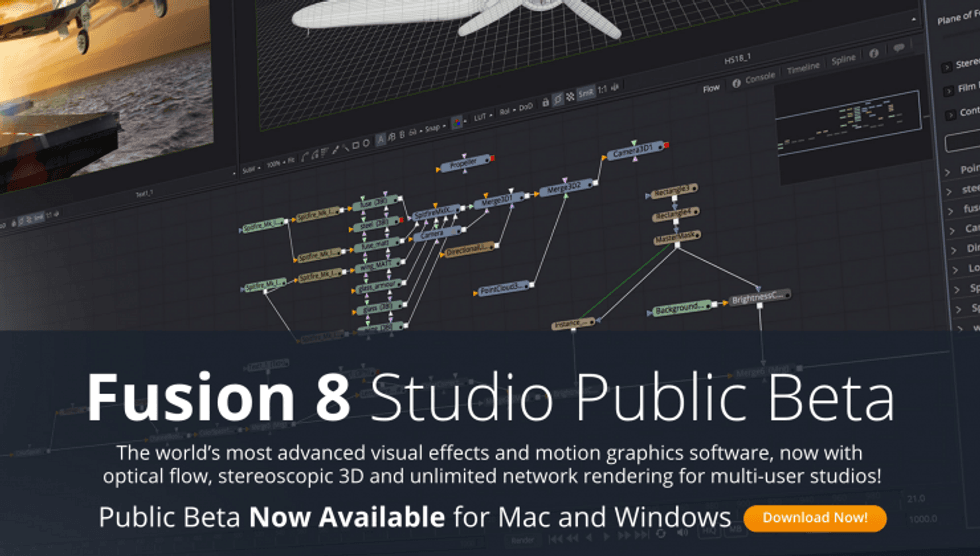 Blackmagic Fusion 8 Studio Beta