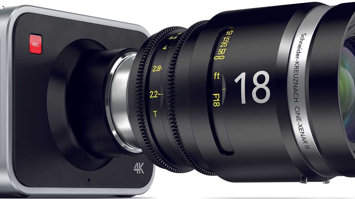 Blackmagic Production Camera 4K with Schneider 18mm