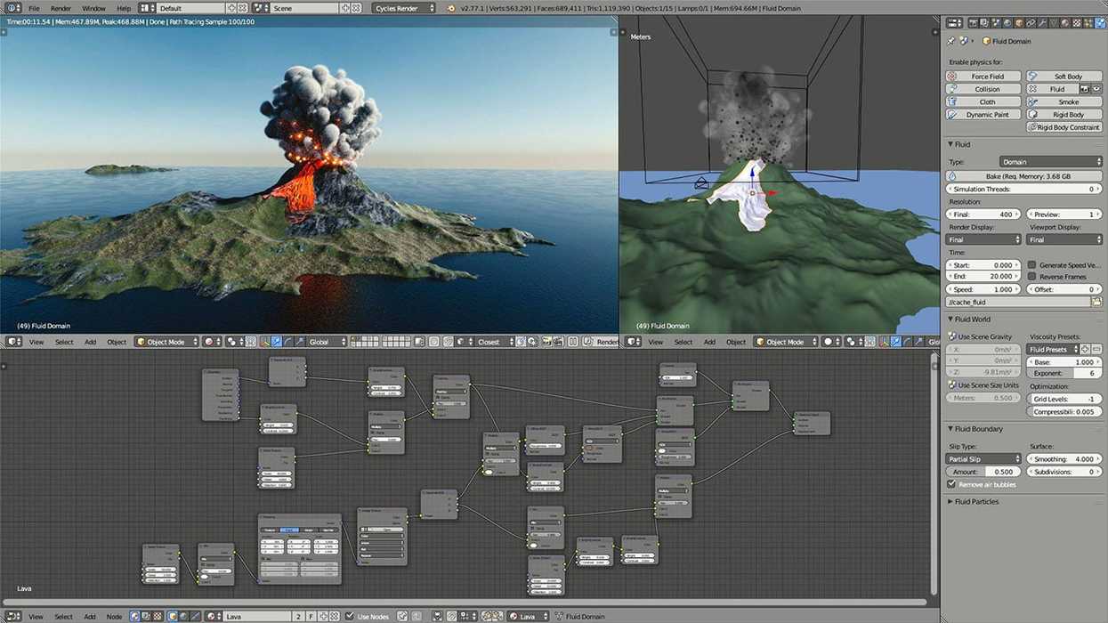 Blender user interface