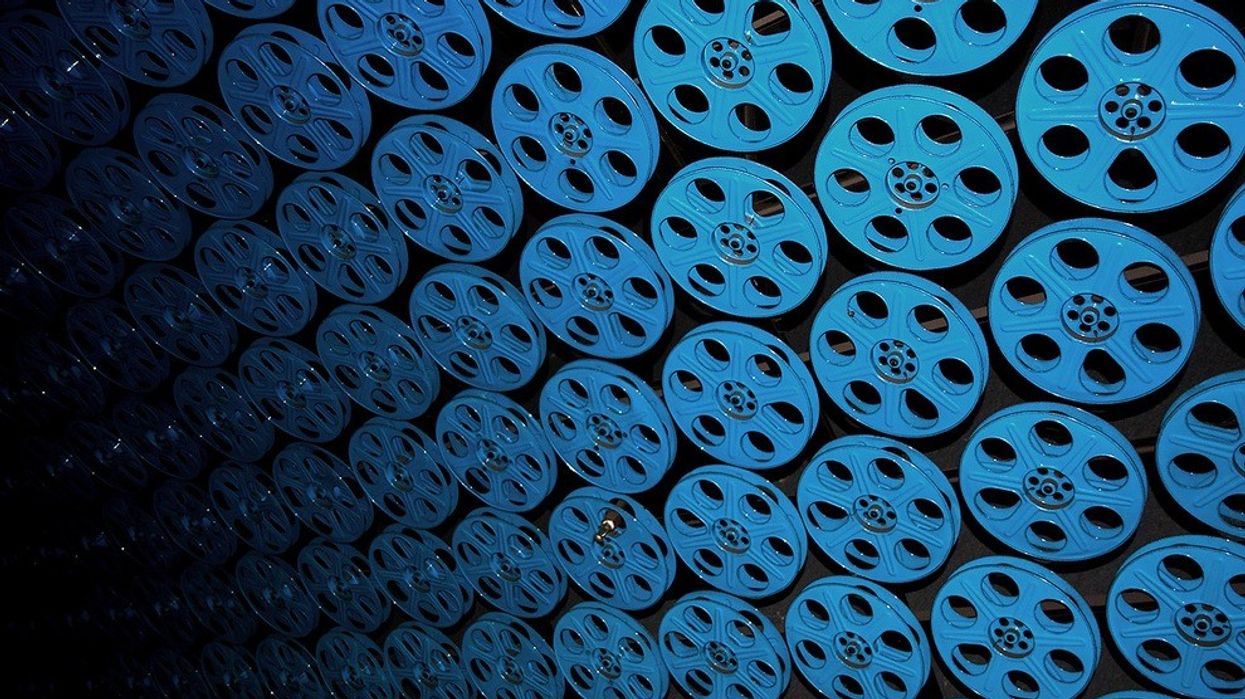 Blue-film-reels