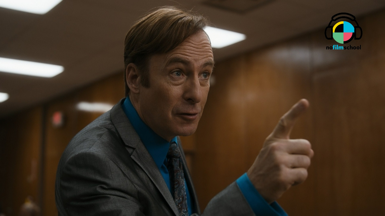 Bob Odenkirk as Saul Goodman in a court room in 'Better Call Saul'