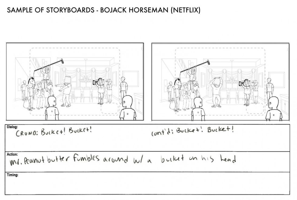 BoJack Horseman storyboards