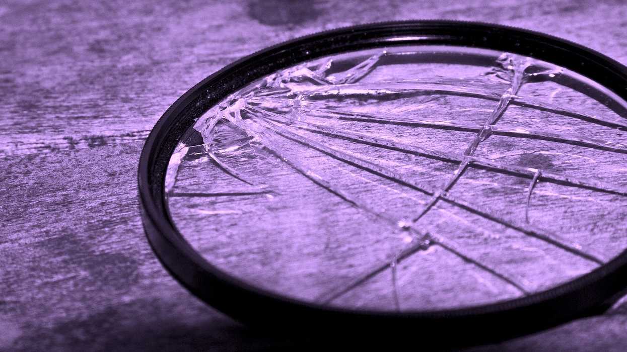broken lens