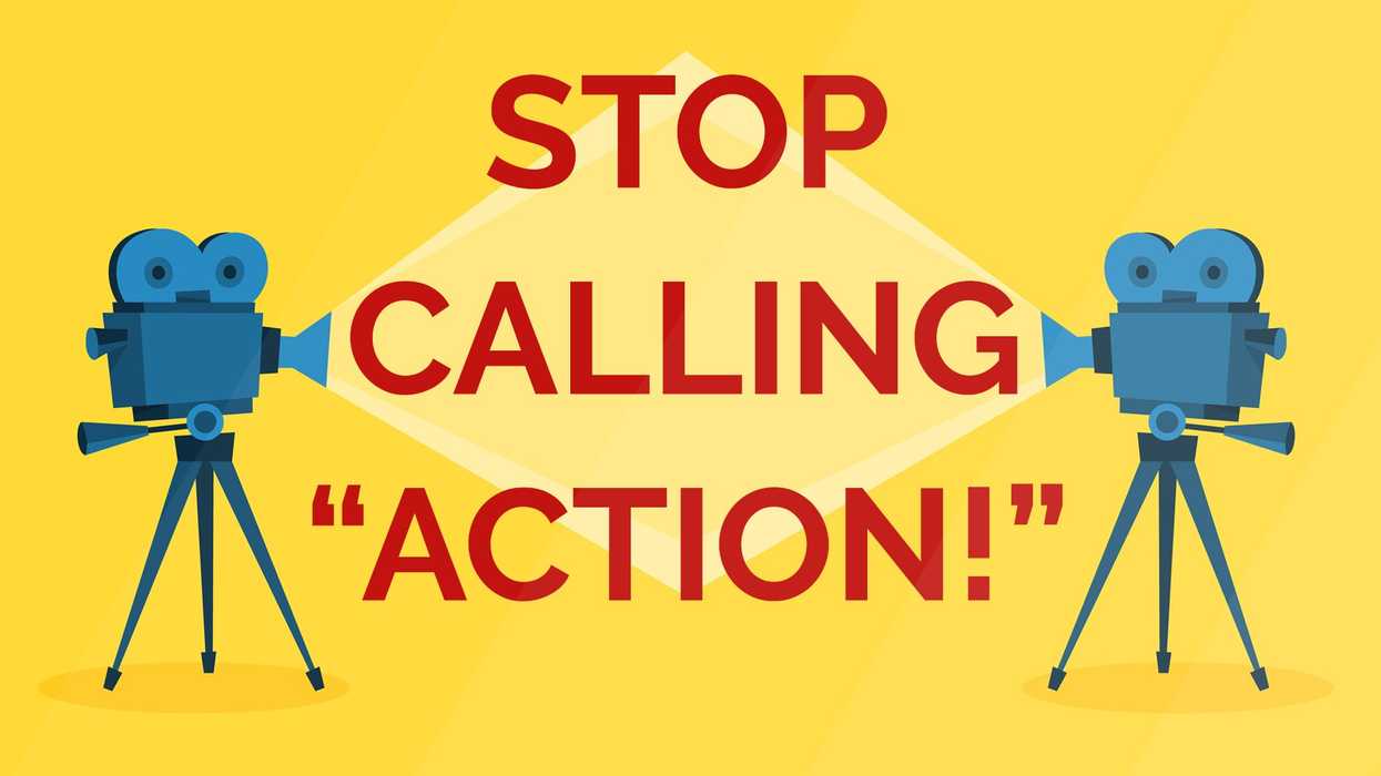 Calling Action on a film set