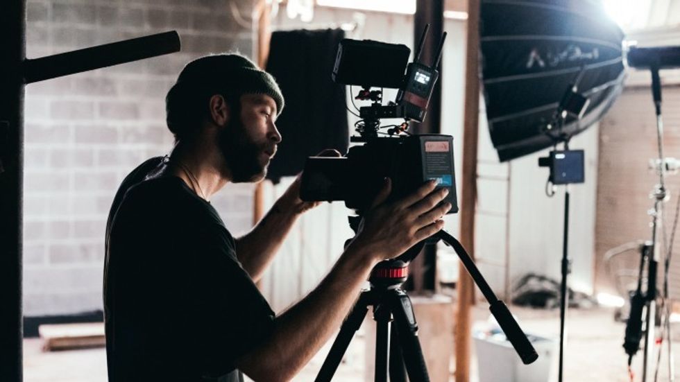 cameraman on set