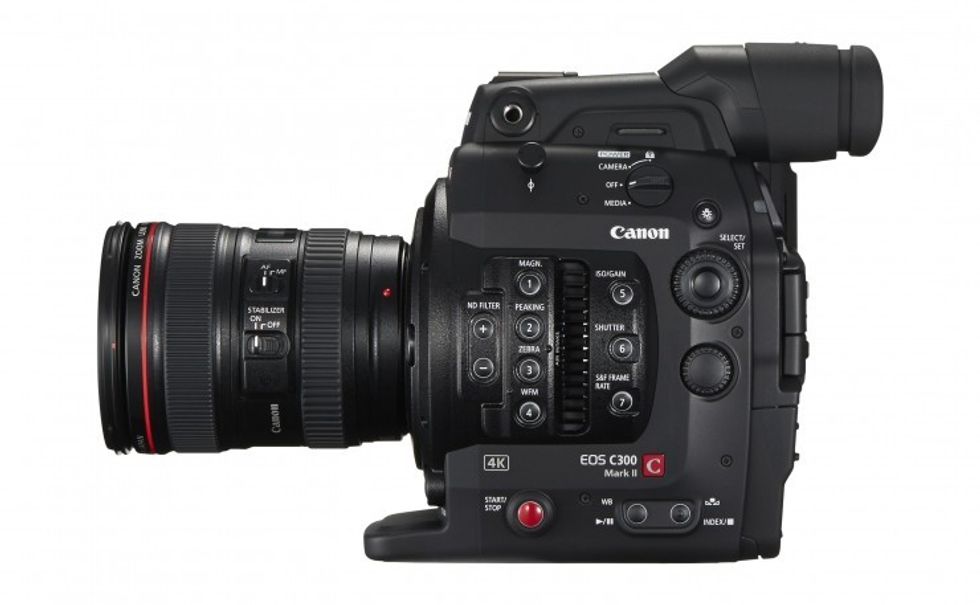 Canon C300 Mark II Side View
