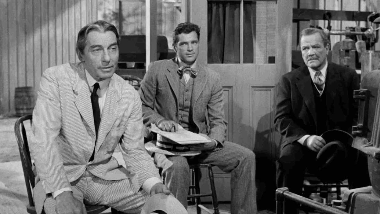 Carleton Young, Joseph Hoover, and Paul Birch in a still from ‘The Man Who Shot Liberty Valance’ (1962)