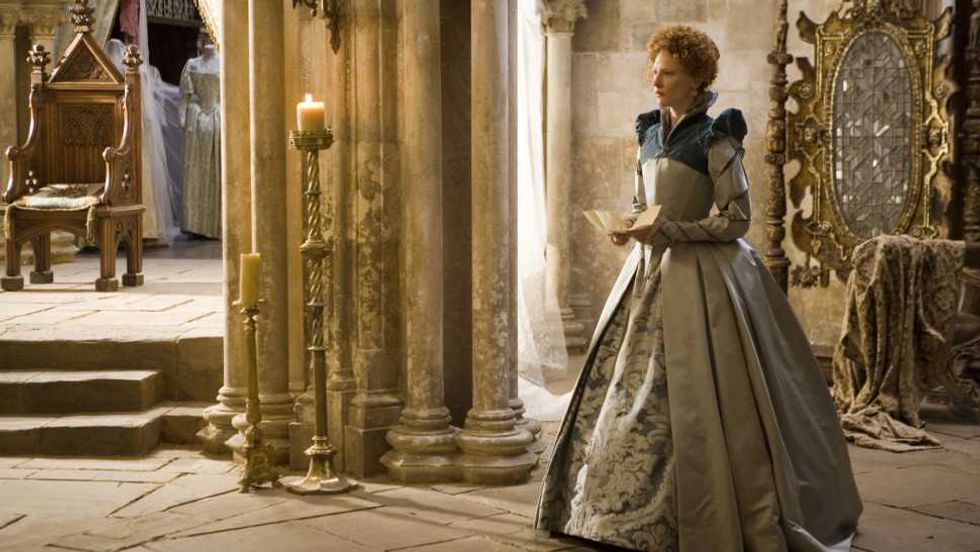 Cate Blanchett as Queen Elizabeth I in the historical film Elizabeth: The Golden Age (2007)