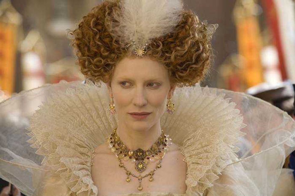 Cate Blanchett stars as Queen Elizabeth I in the 2007 historical drama Elizabeth: The Golden Age