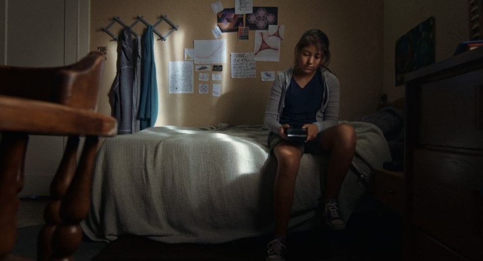 Cents - Sammy in bedroom with phone