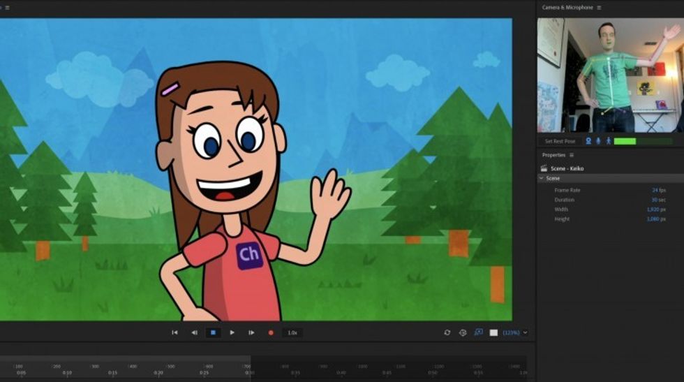 Character Animator Now Has Real-Time Tracking Animation