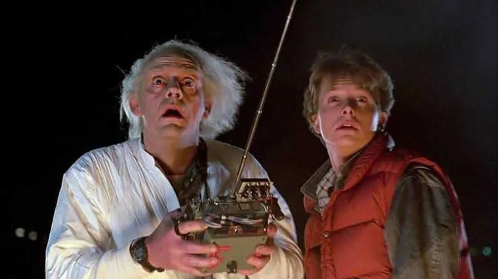 Christopher Lloyd and Michael J. Fox in \u2018Back to the Future\u2019
