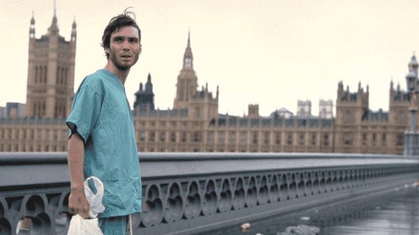 Cillian Murphy as Jim scouring an empty London in ‘28 Days Later’