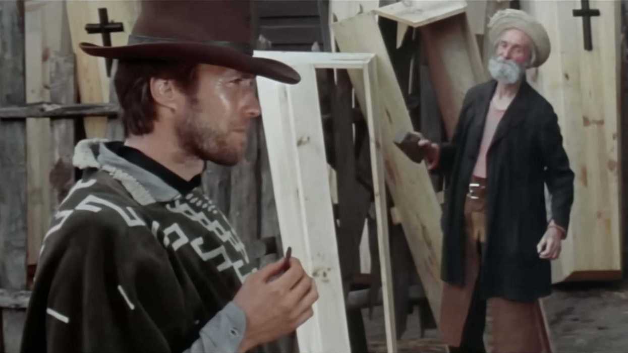 Clint Eastwood and Joseph Egger in a still from ‘A Fistful of Dollars’ (1964)