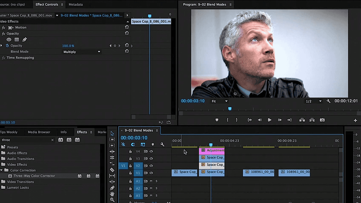 Color Correction with Blend Modes in Premiere Pro CC