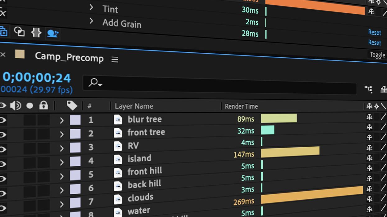 Composition Profiler Lets You Know The Render Time For Each Layer