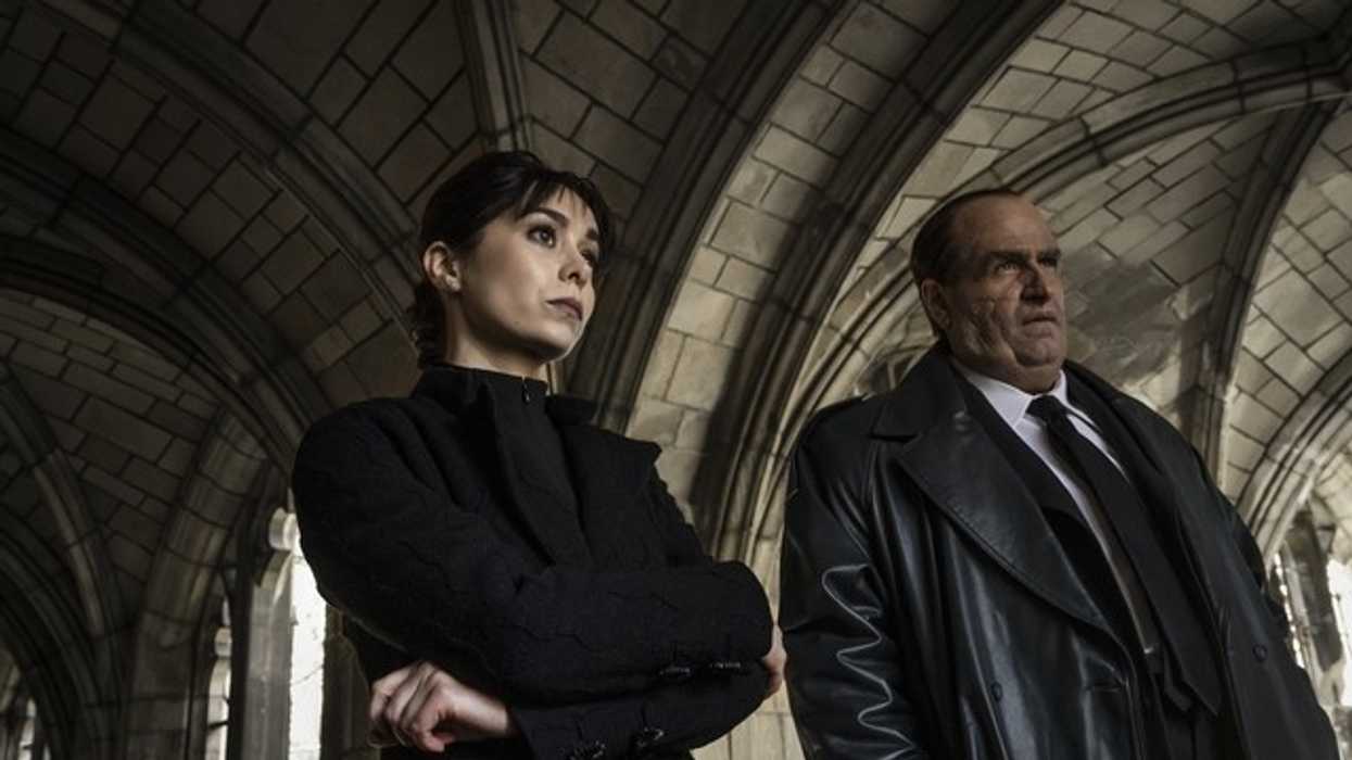 Cristin Milioti and Colin Farrell in The Penguin