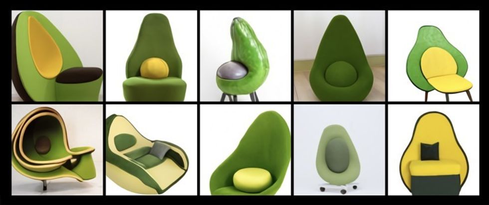 DALL-E 2 Avacado Armchair