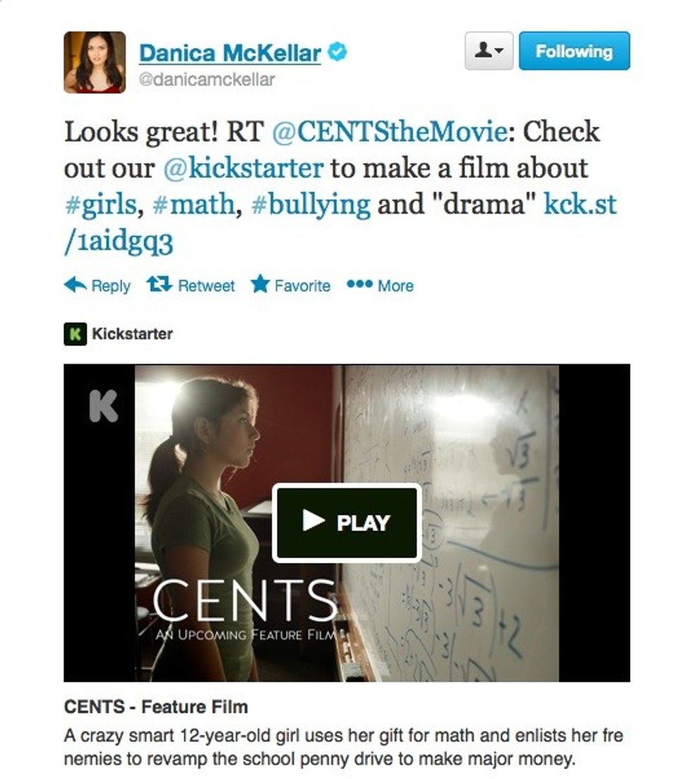 Danica McKellar tweet