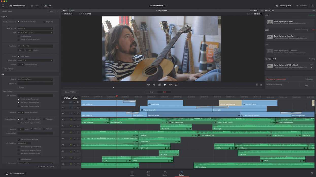DaVinci Resolve 12 Editing