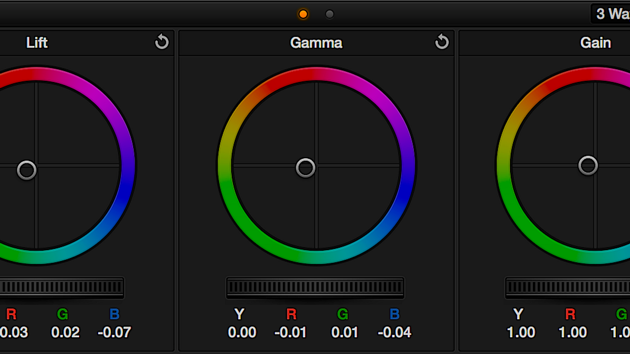 DaVinci Resolve Three-Way Color Correction