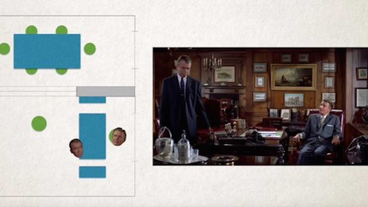 Diagram of blocking How to Block Scenes like Hitchcock No Film School