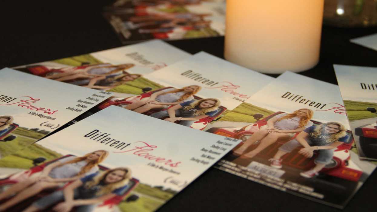 Different Flowers Postcards at the film's red carpet premiere
