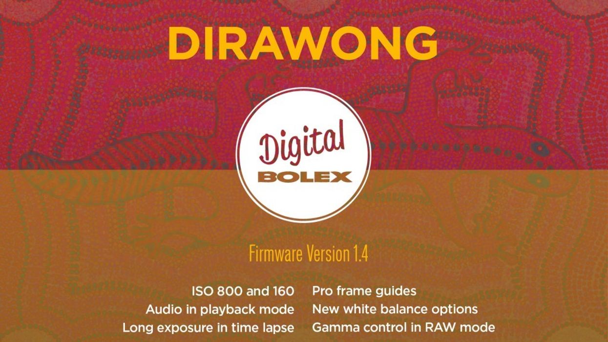 Digital Bolex Firmware 1.4 Dirawong