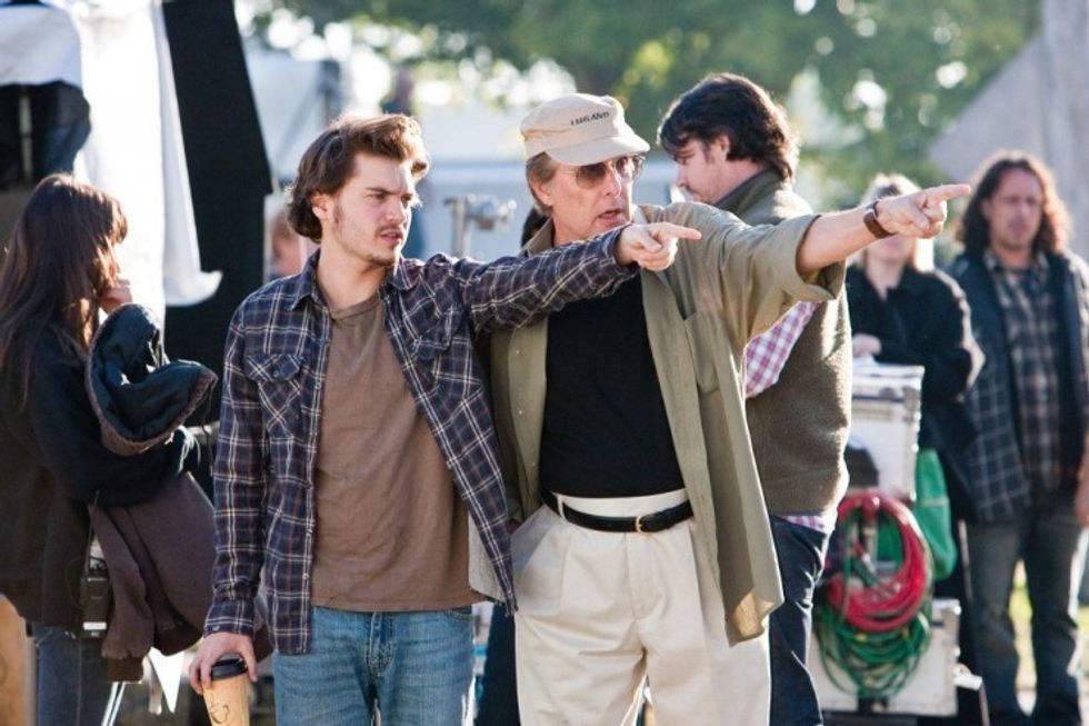 Director William Friedkin on the set of 'Killer Joe'