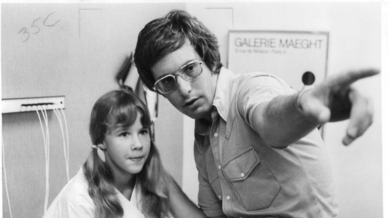 Director William Friedkin on the set of 'The Exorcist'