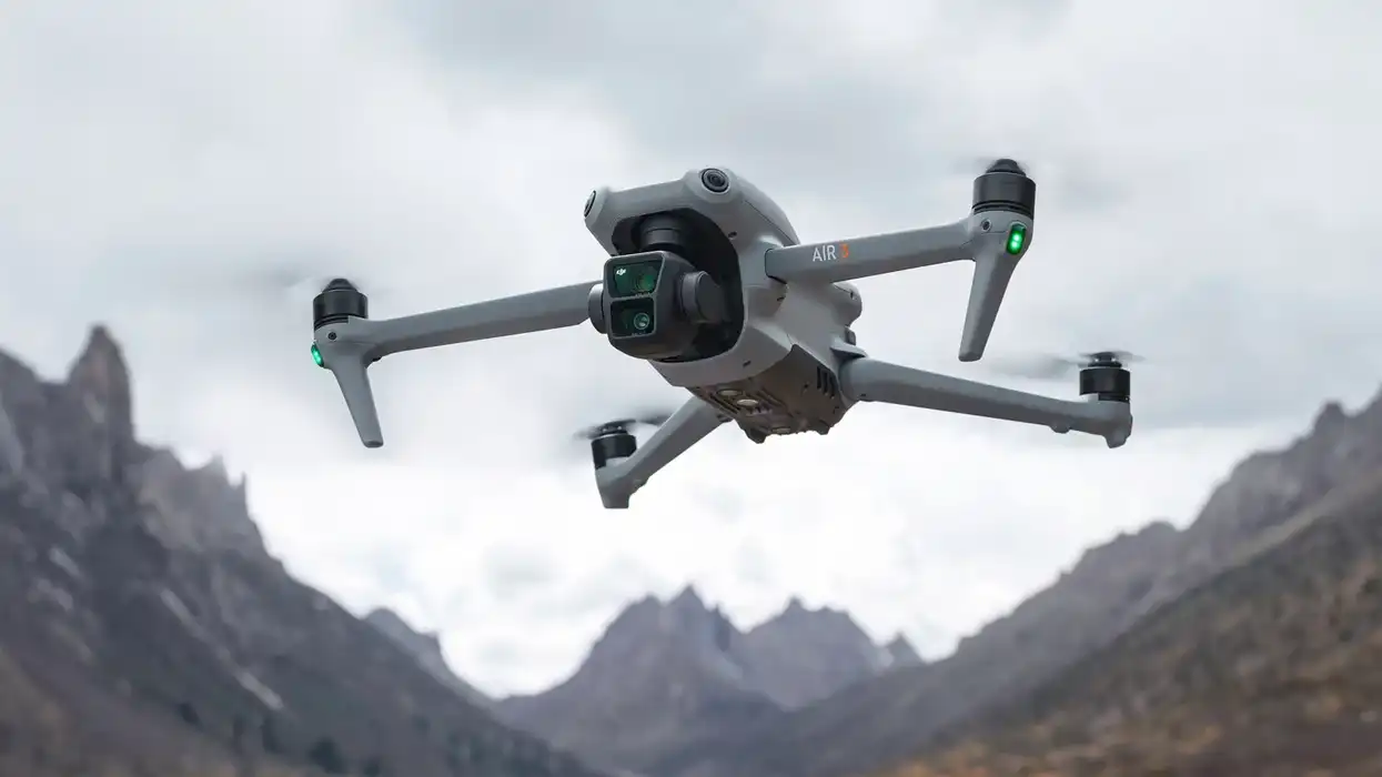 DJI Air 3 flying in the sky
