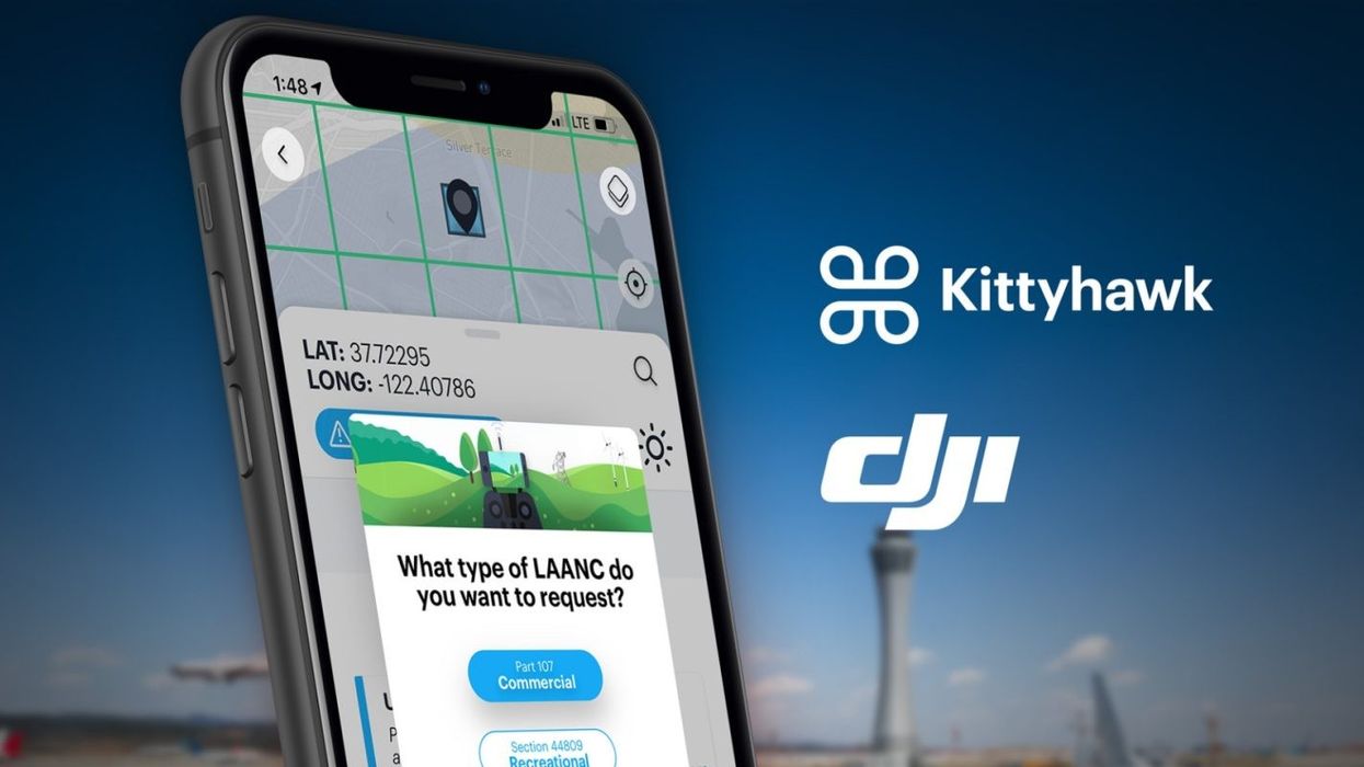 DJI Recommends Kittyhawk app for LAANC Service