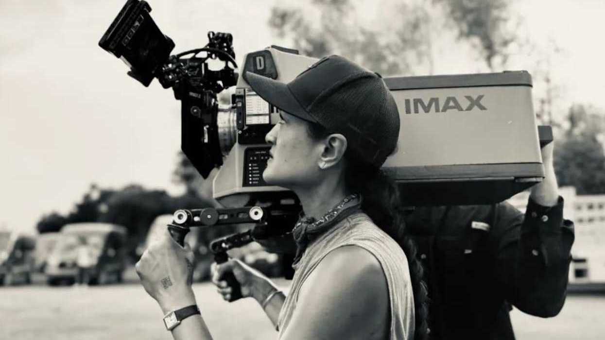 DP Autumn Durald Arkapaw with IMAX camera on "Sinners"