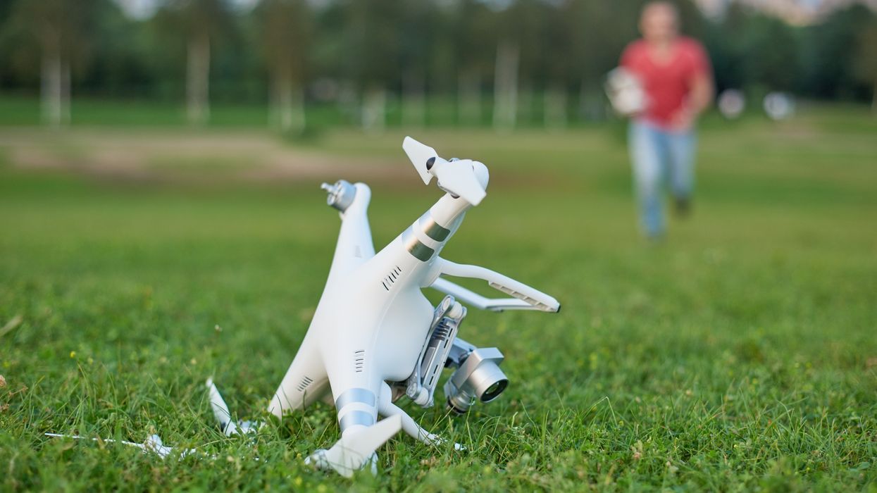 Drone crash