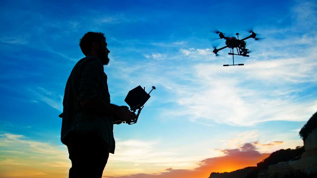 Drone Flying.
