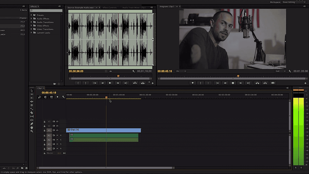 Dual System Audio Syncing Premiere Pro CC