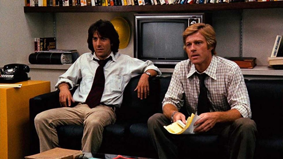 Dustin Hoffman and Robert Redford in \u2018All the President\u2019s Men\u2019