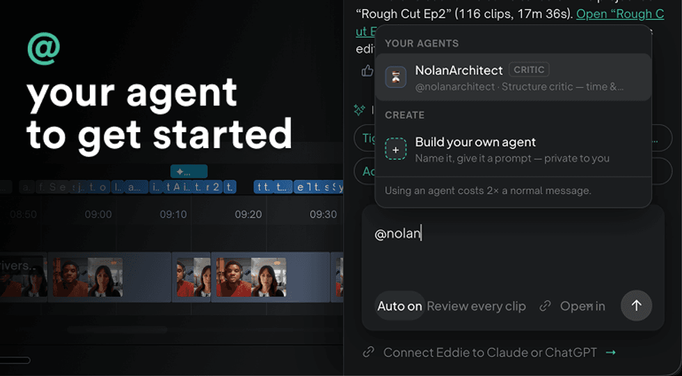 Eddie AI Launches an Agent Marketplace of Editing Agents Built on Great Filmmakers