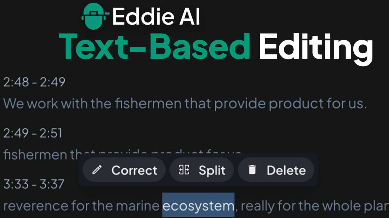 Eddie AI Text-Based Editing