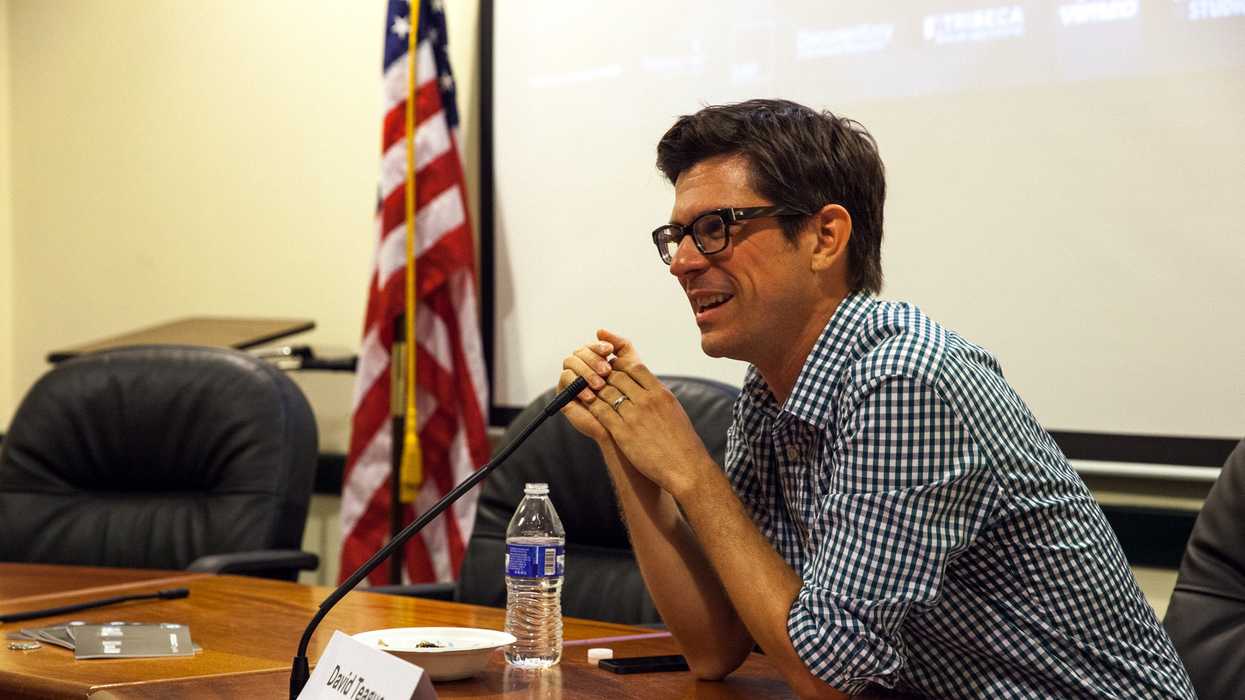 Editor David Teague talks about character development in documentaries with audiences at Points North.