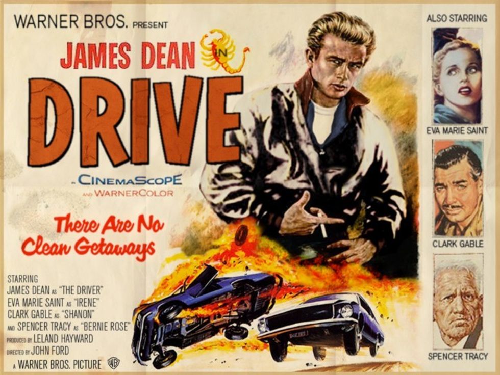 Famous-movie-film-poster-actor-director-artist-peter-stults-james-dean-drive